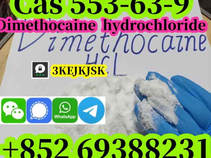 Chlorhydrate de diméthocaïne de meilleure qualité Cas 553-63-9 livraison en toute sécurité 1