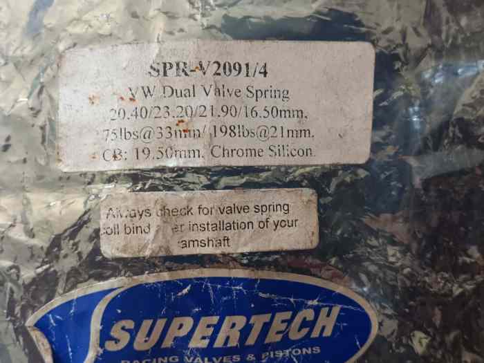Neuf! Kit Ressorts et coupelles de soupapes supertech haute performance VW 16v KR/abf/PLf 1