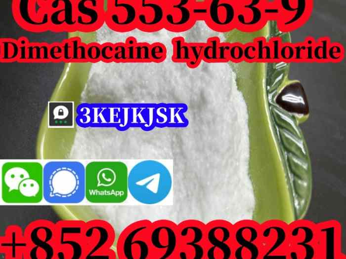 Chlorhydrate de diméthocaïne de meilleure qualité Cas 553-63-9 livraison en toute sécurité 3