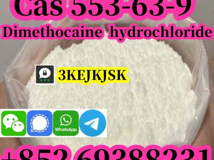 Chlorhydrate de diméthocaïne de meilleure qualité Cas 553-63-9 livraison en toute sécurité 2