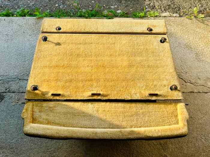 Cache moteur 3 parties Renault R5 T2 Beige TBE 3