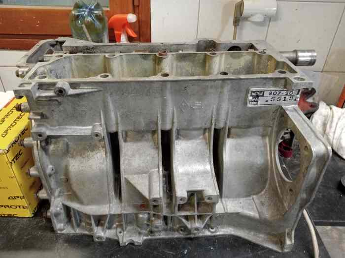 Lot bloc moteur cache alu Renault Alpi...