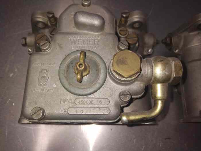 2 Carburateurs Weber double corps 45 1