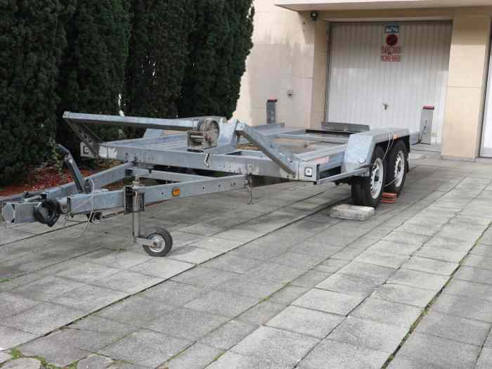 Remorque porte voiture double essieu 1800kg 0