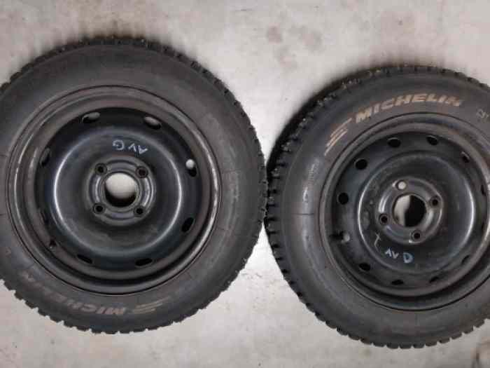 4 pneus neige michelin C51 14 pouces 3
