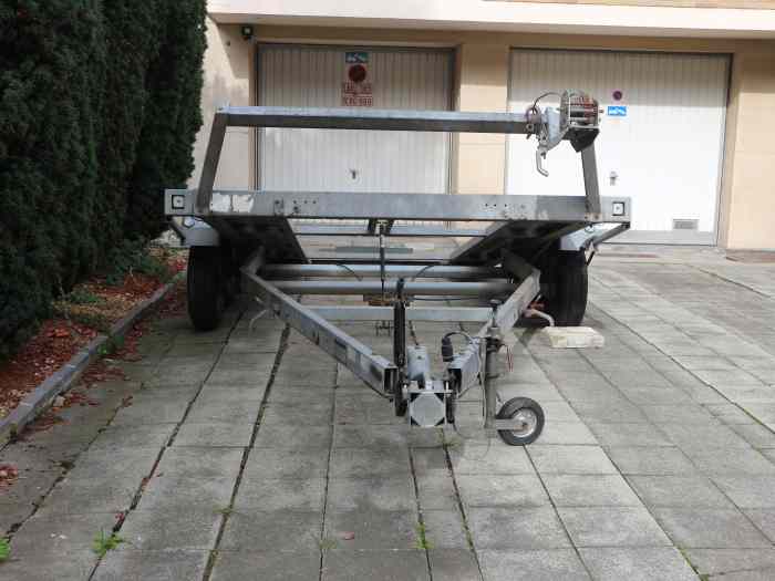 Remorque porte voiture double essieu 1800kg 4