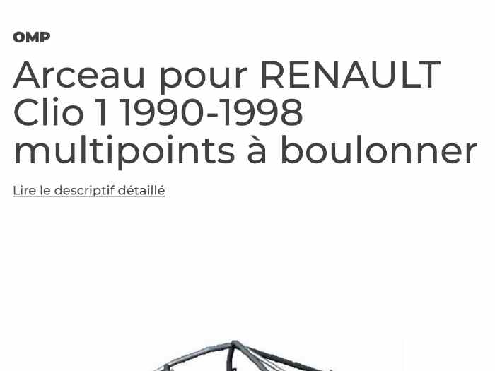 Arceau OMP +extincteur 3