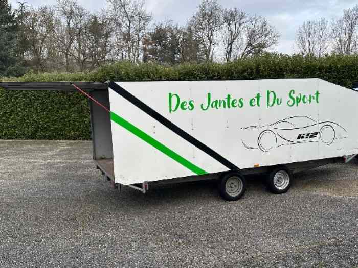 Remorque Fermée 4,75mx2x10m (essieux n...
