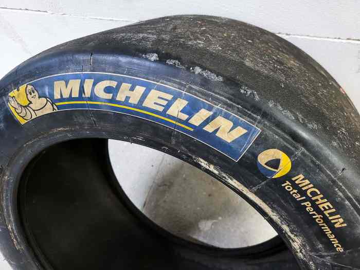 Lot de 5 Pneus Slick Circuit Michelin 27/65-18 PILOT SPORT GT S8L + 30/68-18 PORSCHE CUP N2 2