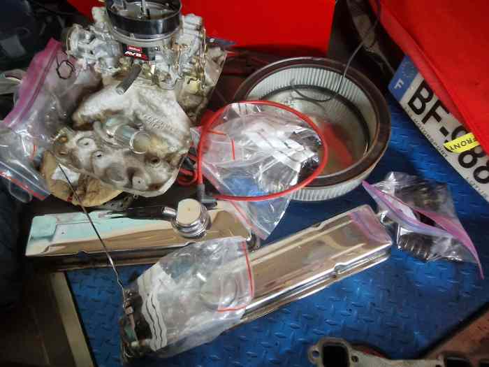 Vends V8 chevrolet avec boite Porsche G50 pour central arrière 2