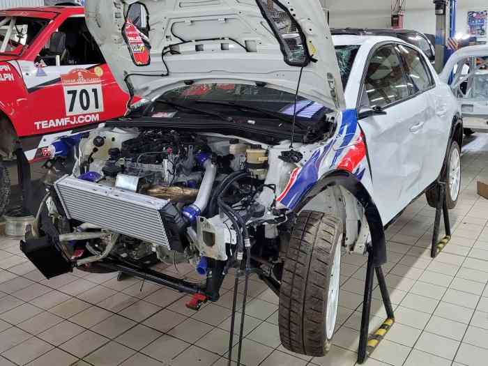 Peugeot 208 Rally4 2024 accidentée 0