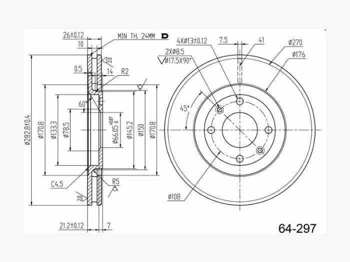 Disques sur Bols sur mesure pour voitu...