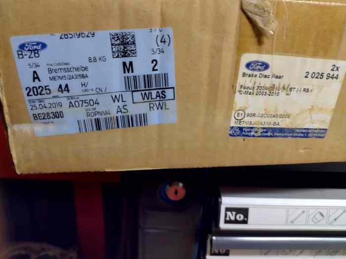 Disques arrière Ford Fiesta 1