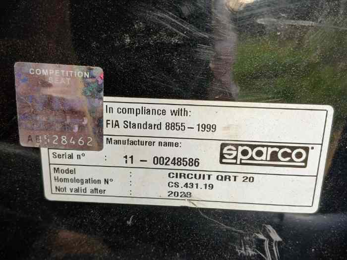 Baquet sparco 2028 2