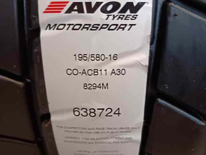2 pneus Cooper Avon 195/580-16 NEUFS 1