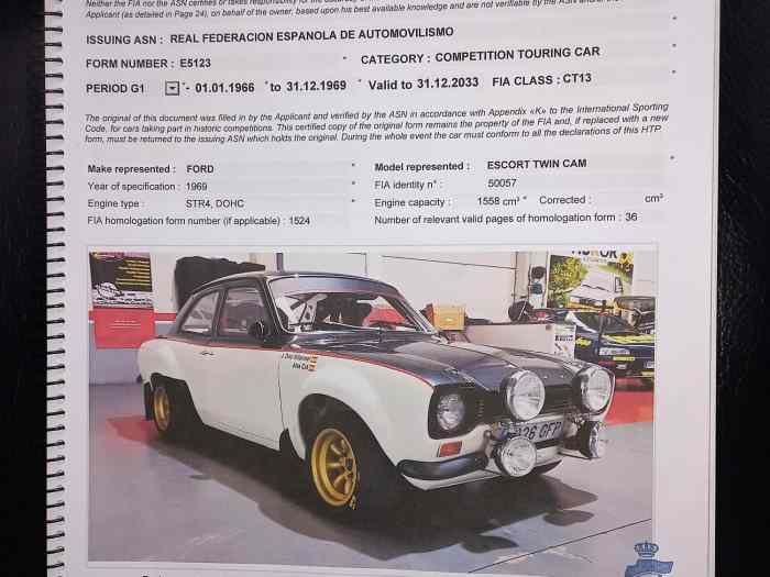 Ford Escort MK1 Twin Cam 1.6 HTP FIA 4