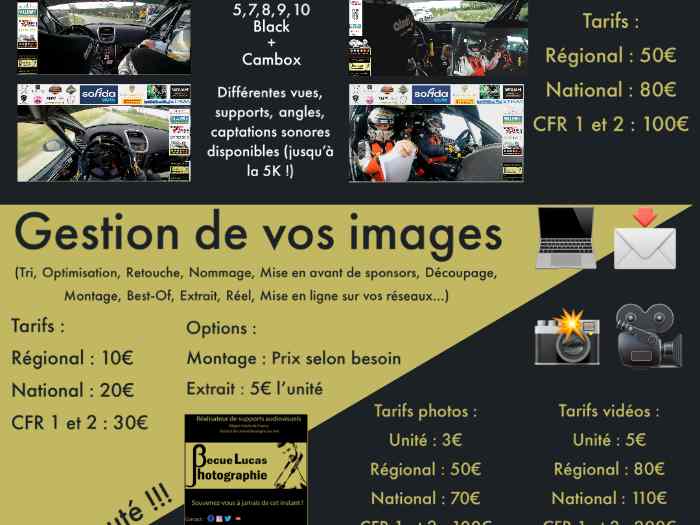 Location caméra embarquée Rallye Hauts...