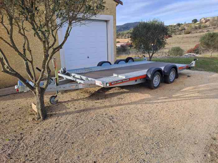 Remorque porte voiture Brian James A4 4,5m x 2m 3T année 2023 1