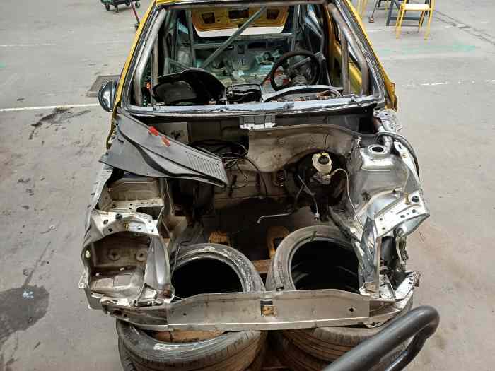 Clio 2 rs phase 1 accidentée arceau matter 3
