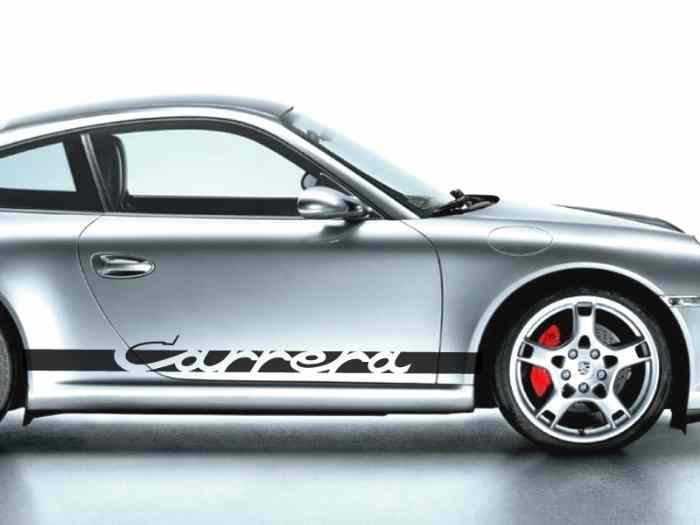 DECORATION PERSONNALISATION PORSCHE LOGO CARRERA 4
