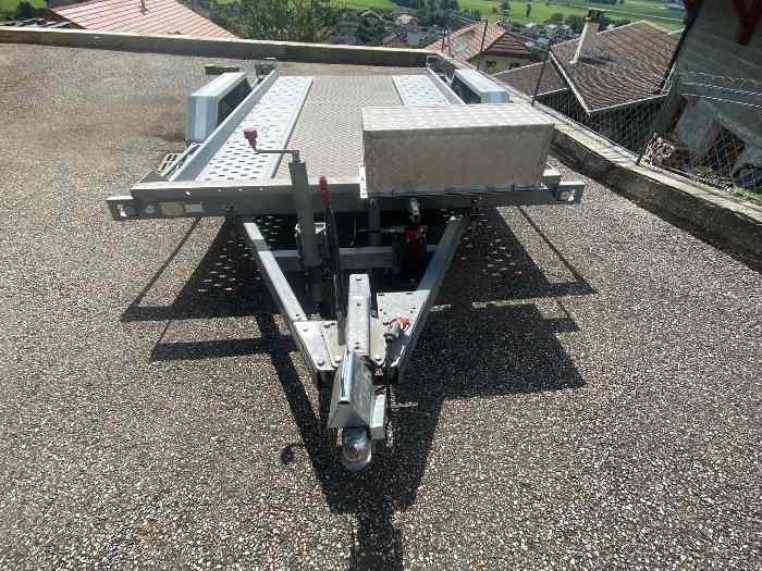 Vends remorque amca Noval double essieux basculante 1