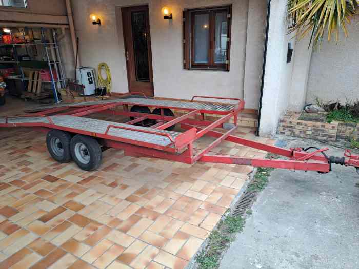 Remorque porte auto