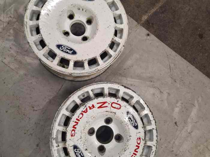 2 JANTES 7 x 15 OZ terre renforcées FORD MOTORSPORT 4x108 5