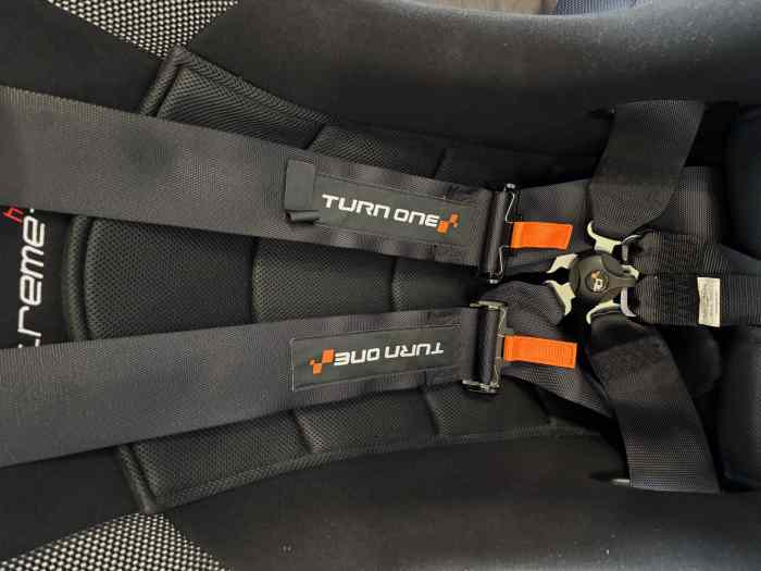 Baquet Atech racing Extreme-S2 8855-1999 + Harnais TURN ONE Speed 6 points FIA 8853-2016 Noir 2