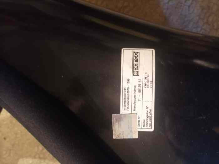 Baquet SPARCO CIRCUIT - plus homologés 4