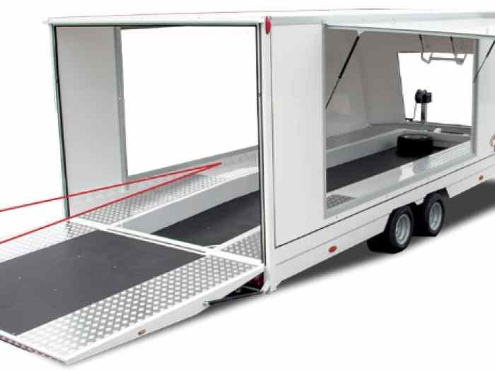 REMORQUE F35 TURATELLO PORTE VOITURE FERMEE TRANSPORT VEHICULE 1