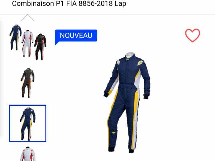 Combinaison rallyeP1 2