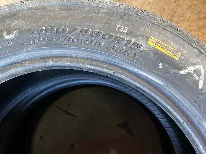 Pneus Hankook 15 pouces T33 T53 2