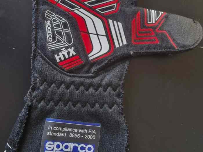 Gants SPARCO FIA Taille 8 noirs