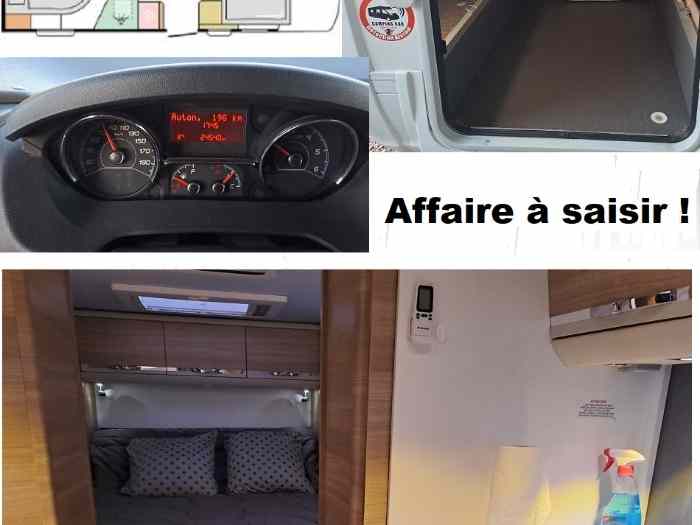 CAMPING CAR INTEGRAL ADRIA SONIC PLUS AXESS I 700 SC 2016 Seulement 24.000 kms ! Comme neuf ASSISTANCE 2