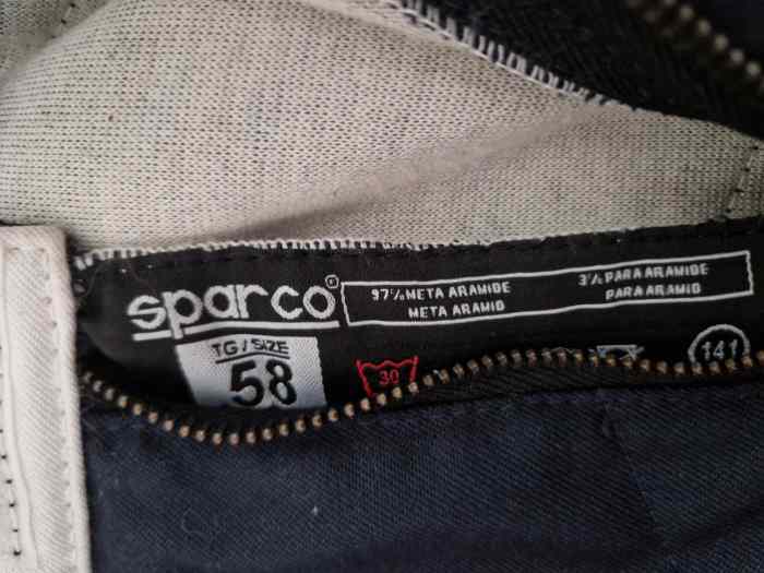 Combinaison Sparco taille 58 2