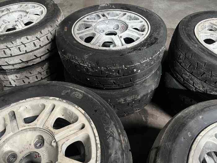 Pneus MRF (X8) et Hankook (X8) + 15 jantes 405 aluminium 3
