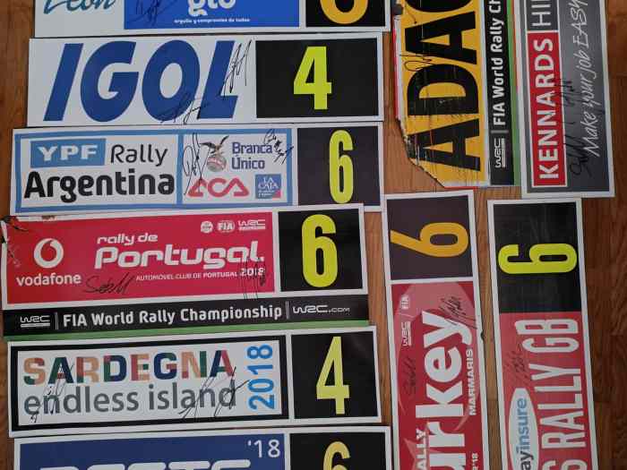 Plaques de rallye