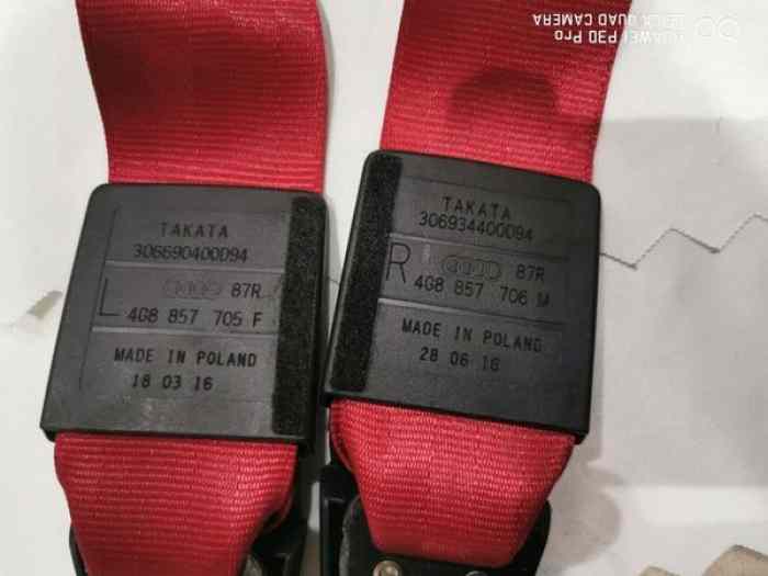 CEINTURES DE SÉCURITÉ AVANT AUDI A6 RS6 3