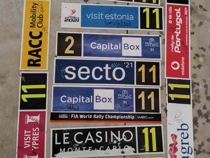 Plaques de rallye