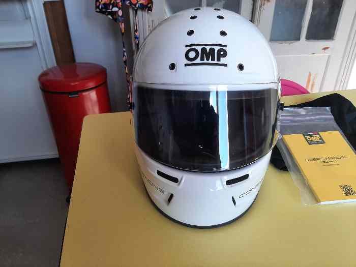 CASQUE FIA INTEGRAL OMP GP-R HANS - Etat neuf 2