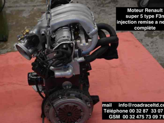 Moteur Renault super 5 type F3n injection remise a neuve complète 1