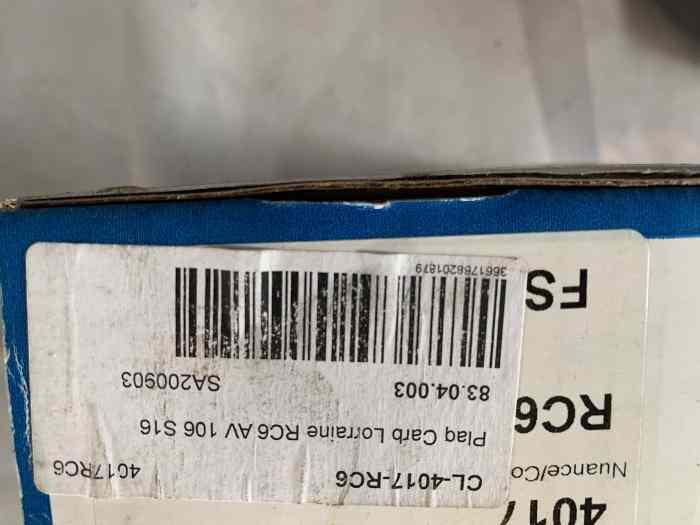 Plaquettes de freins avant neuves CL-4017 RC6 2