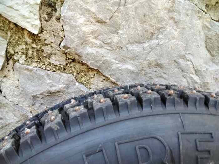 4 roues cloutées pirelli winter trophée andros sur jante tôle 4x100 tbe 135x90x16 4