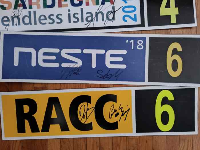 Plaques de rallye 4
