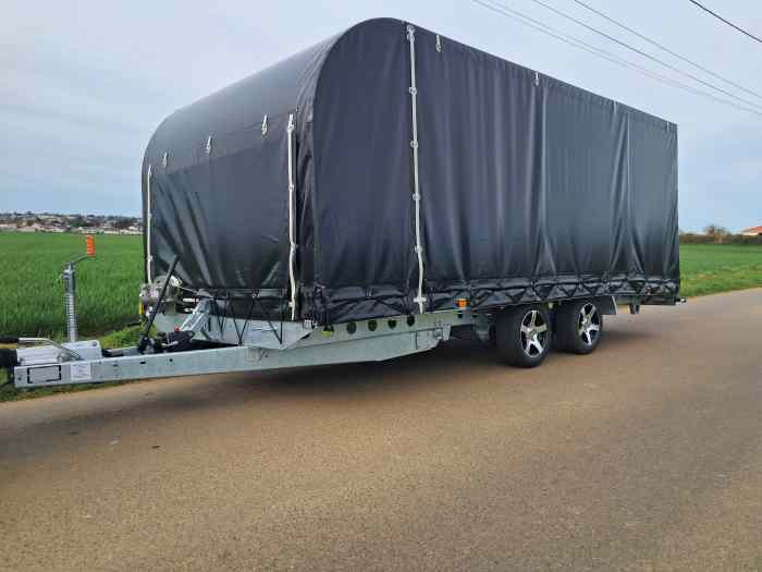 ***EN STOCK*** Remorque porte voiture bâchée qualité PRO, PRG TRAILERS PROLINE 1