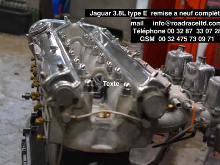MOTEUR Jaguar 3.8L type E remise a neuf complète 5