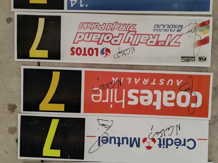 Plaques de rallye