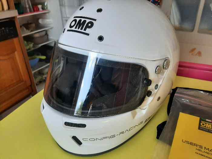 CASQUE FIA INTEGRAL OMP GP-R HANS - Etat neuf 1