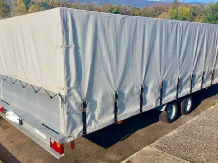 Remorque porte voiture fermée DELBERG 2