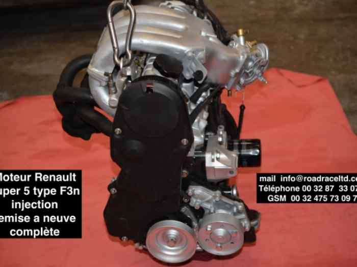 Moteur Renault super 5 type F3n injection remise a neuve complète 3
